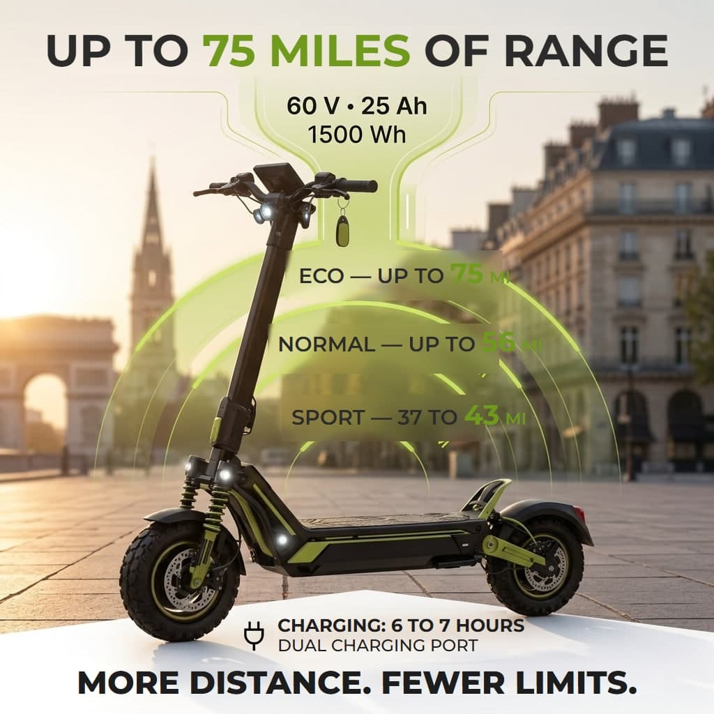 VORTEX Z10 2x2, app-connected electric scooter. - detail 4