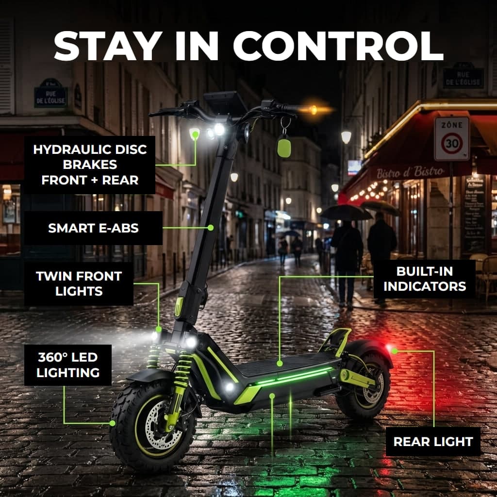 VORTEX Z10 2x2, app-connected electric scooter. - detail 6