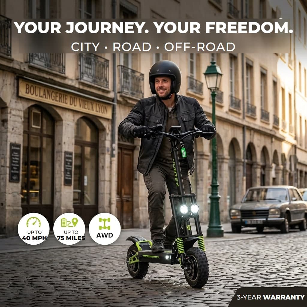 VORTEX Z10 2x2, app-connected electric scooter. - detail 8