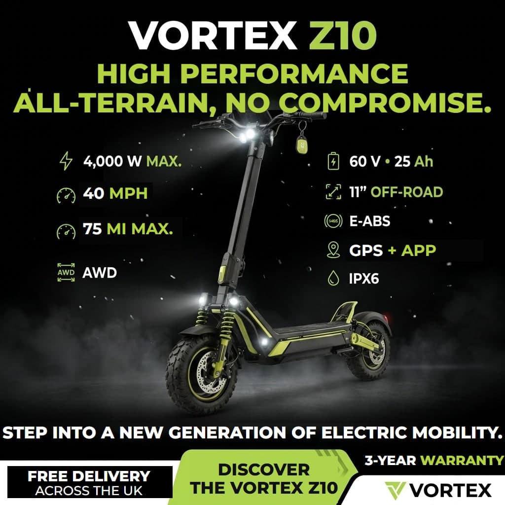 VORTEX Z10 2x2, app-connected electric scooter. - detail 11